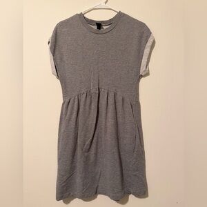 Wild Fable Gray Babydoll T-Shirt Dress XS • Casual Short Sleeve Mini